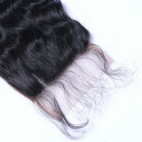 Deep Wave 4x4 Virgin Human Hair Natural Black Closure