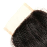 Straight 4x4 Virgin Human Hair Natural Black Closure