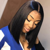 Bob Style Straight Lace Wig Natural Black #1B