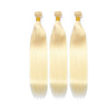 Straight Human Virgin Hair #613 Blonde Bundles Deal