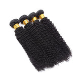 Deep Curly Virgin Human Hair Natural Black Bundles