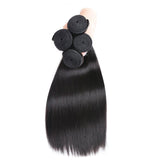 Bundle Deals Straight Virgin Human Hair Natural Black