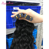 Natural Curly Virgin Human Hair  Tape In Natural Black (20pcs/50grams)