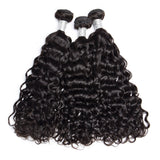 Bundle Deals With Frontal Natural Curly Virgin Human Hair Natural Black